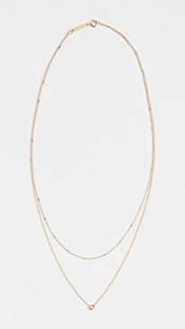 Zoe Chicco - 14k Gold Double Chain Necklace