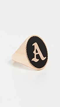 Maison Irem - Gothic Initial Signet Ring