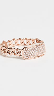 SHAY - Baby Pave ID Link Ring