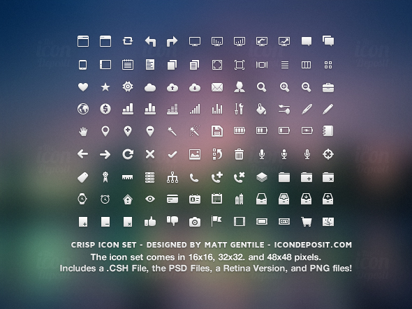 Crisp Icon Set