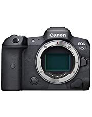 Canon EOS R5 Full-Frame Mirrorless Camera with 8K Video, 45 Megapixel Full-Frame CMOS Sensor, DIGIC X Image Processor, Dual Memory Card Slots, and Up to 12 fps Mechnical Shutter, Body Only