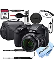 Nikon COOLPIX B500 16 MegaPixel Digital Camera + 32GB Card, Tripod, Case and More (13pc Bundle)