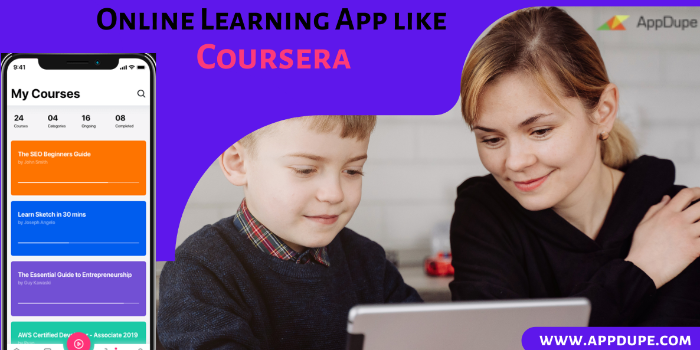 Online learning app like Coursera - Cover Image