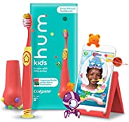 Hum by Colgate Smart Manual Kids Toothbrush Set for Ages 5+, Gaming Experience for Teeth Brushing, Extra Soft,