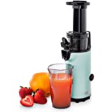 Dash DCSJ255 Deluxe Compact Power Slow Masticating Extractor Easy to Clean, Cold Press Juicer with Brush, Pulp Measuring Cup,