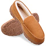 shoeslocker Men Slippers Indoor Outdoor Anti-Slip Slippers for Men Warm Plush