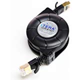 Tera Grand - Premium Cat-7 10 Gigabit Ethernet Retractable Cable for Modem Router LAN Network Playstation Xbox, 1.5Meter (4.9