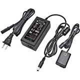 Gonine AC-PW20 Power Supply AC Adapter NP-FW50 Dummy Battery DC Coupler Set, for Sony Alpha A6500 A6400 A6300 A7 A7II A7RII A