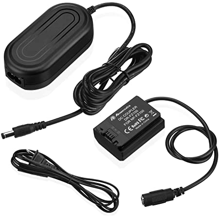 Powerextra NP-FZ100 Power Supply AC Adapter and Dummy Battery DC Coupler Charger for Sony Alpha A7 III, A7R III, A9, Sony Alpha 9, A7R3, a6600, a7R IV, Alpha a9 II, Alpha 9R, A9R, Alpha 9S