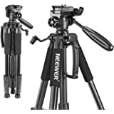 Neewer Portable 56 inches/142 centimeters Aluminum Camera Tripod with 3-Way Swivel Pan Head,Bag for DSLR Camera,DV Video Camc