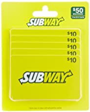 Subway Gift Cards, Multipack of 5