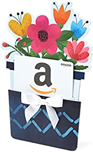 Amazon.com Gift Card for Any Amount in a Flower Pot Reveal (Classic White Card Design)