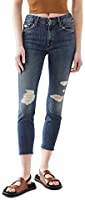 MOTHER Women's High Waisted Looker Ankle Fray Jeans