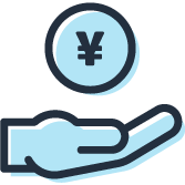 icon of hand holding a coin