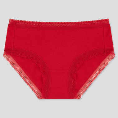 Women Hiphuggers, Red, Medium