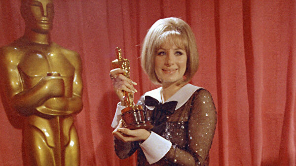 Барбара Стрейзанд на премии Оскар в 1969 году