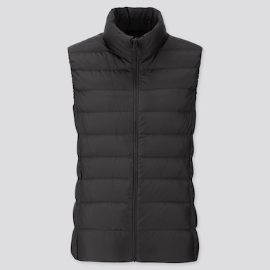 Women Ultra Light Down Vest, Black, Medium