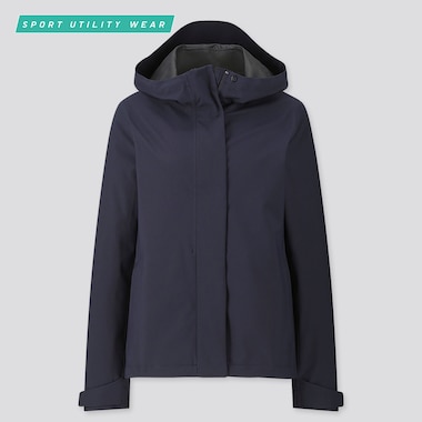 Women Blocktech Parka, Navy, Medium