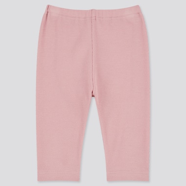 Baby Cropped Leggings, Pink, Medium