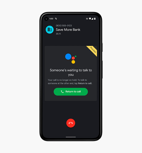 Google Assistant Spam Call Screen