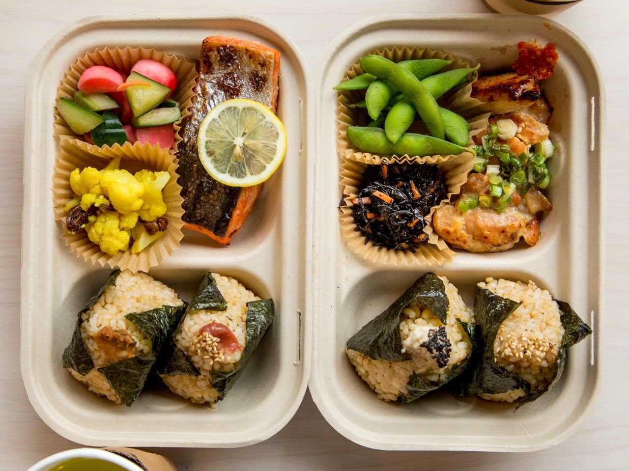 A lunch selection at Rice  Miso