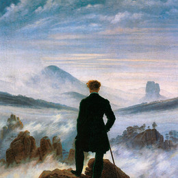 'El caminante sobre el mar de nubes', Caspar Friedrich