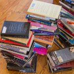 stack of used books (Photo by Brandon Smith)