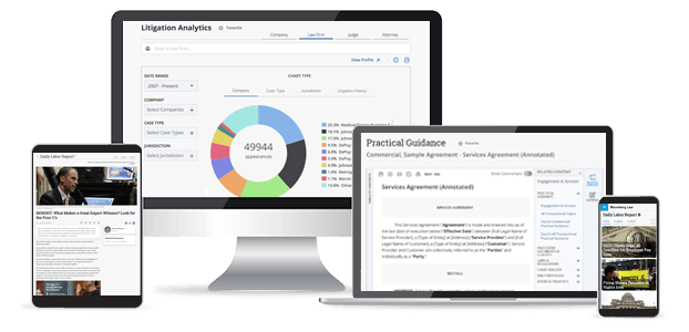 Litigation finance and analytics resources on Bloomberg Law