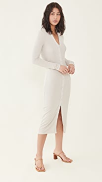 Enza Costa - Silk Rib Cardigan Dress