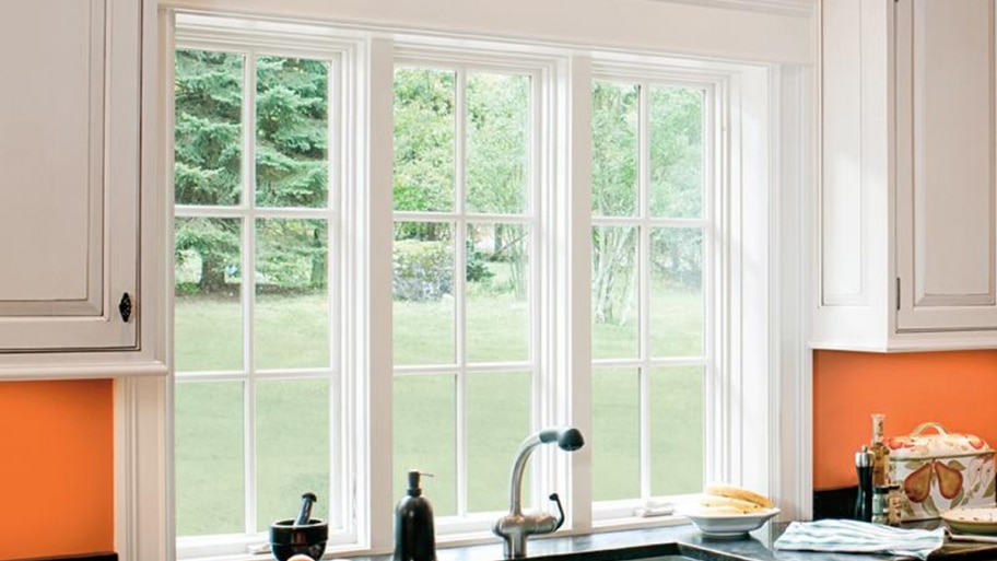 triple pane windows in home kitchen