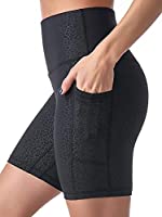 Sunzel 8" / 5" Biker Shorts for Women with Pockets, High Waisted Yoga Workout Shorts