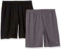 Amazon Essentials mens (2)-pack Performance Mesh Short Short