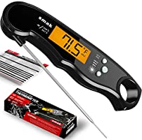 Digital Instant Read Meat Thermometer - Waterproof Kitchen Food Cooking Thermometer with Backlight LCD - Best Super Fast...