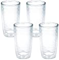 Tervis Clear & Colorful Insulated Tumbler, 16oz - 4 Pack - Boxed, Clear