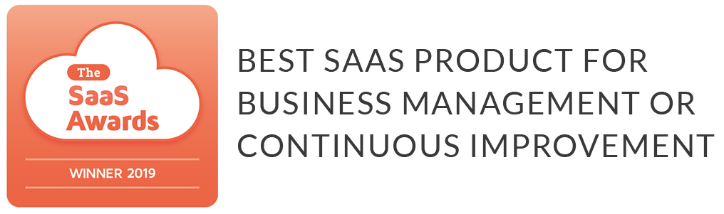 The SaaS Awards - Winner 2019 - Best SaaS Product for Business Management or Continuous Improvement