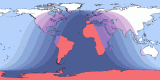 Map of Jun 3, 1909 eclipse viewability