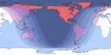 Map of Nov 27, 1909 eclipse viewability