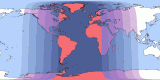 Map of Sep 18, 2043 eclipse viewability