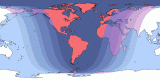 Map of Oct 30, 2050 eclipse viewability