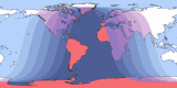 Map of Apr 25, 2051 eclipse viewability