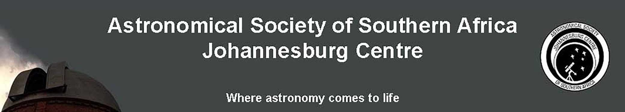 Astronomical Society of Southern Africa Johannesburg Centre