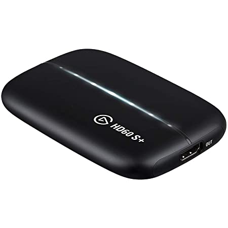 Elgato HD60 S+ Capture Card1080p60 HDR10 C apture, 4K60 HDR10 Zero-Lag Passthrough, Ultra-Low Latency, PS5, PS4/Pro, Xbox Series X/S, Xbox One X/S, USB 3.0