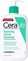 CeraVe Foaming Facial Cleanser | Makeup Remover and Daily Face Wash for Oily Skin | 16 Fluid Ounce