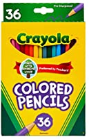 Crayola Colored Pencil Set, School Supplies, Assorted Colors, 36 Count, Long