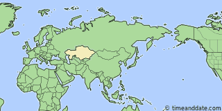 Location of Nursultan