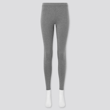 Women Heattech Extra Warm Leggings, Dark Gray, Medium