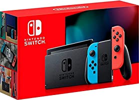 Nintendo Switch with Neon Blue and Neon Red Joy‑Con™