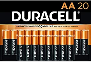 Duracell - CopperTop AA Alkaline Batteries - long lasting, all-purpose Double A battery for household and business -20 count