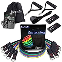 TheFitLife Exercise and Resistance Bands Set - Stackable up to 150 lbs Workout Tubes for Indoor and Outdoor Sports,...