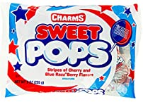 Patriotic USA Flag Charms Sweet Pops: 15-Piece Bag